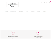 Tablet Screenshot of lampeduparfumeur.com